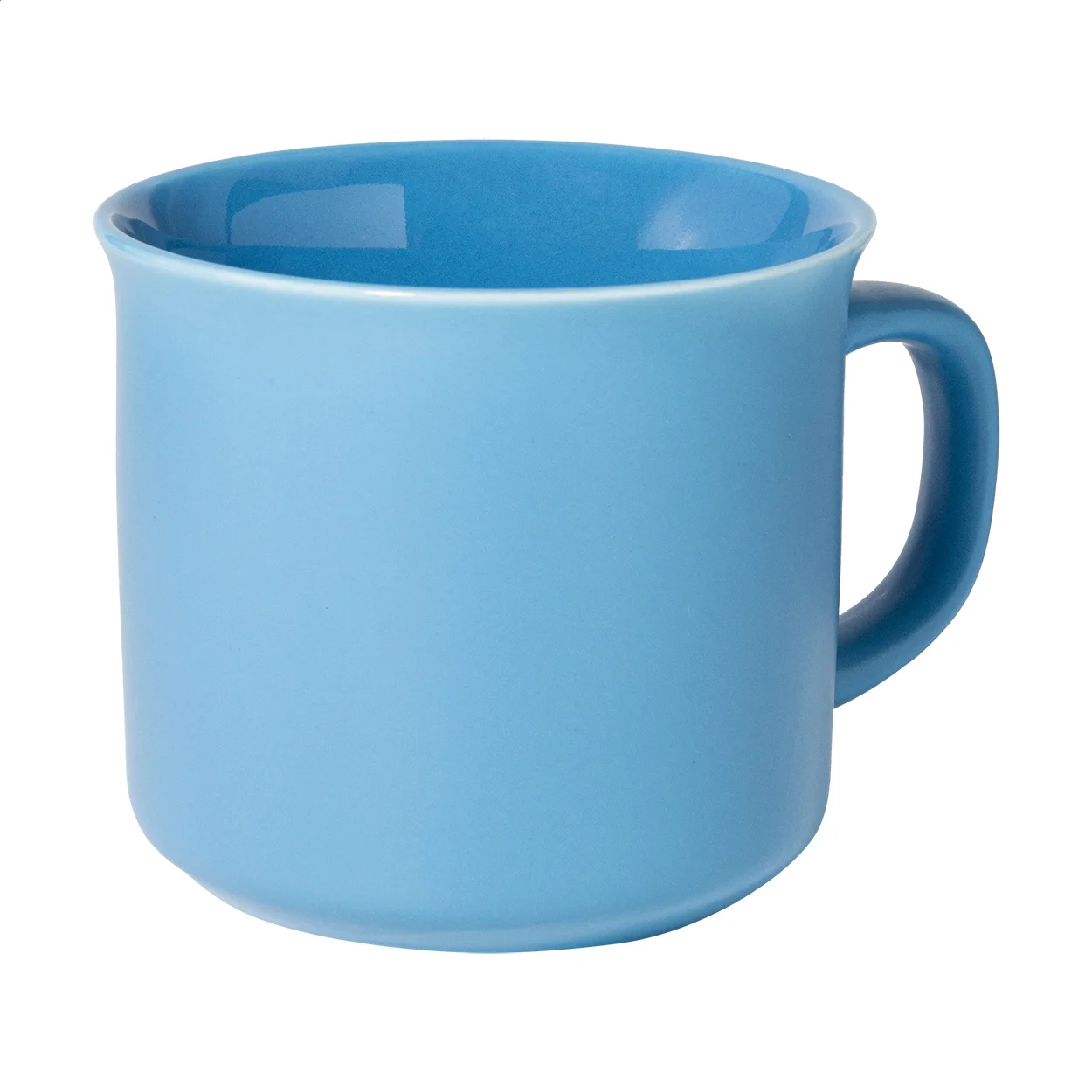 Matter Vintage-Becher Woodstock Flat, hellblau – Bild 2