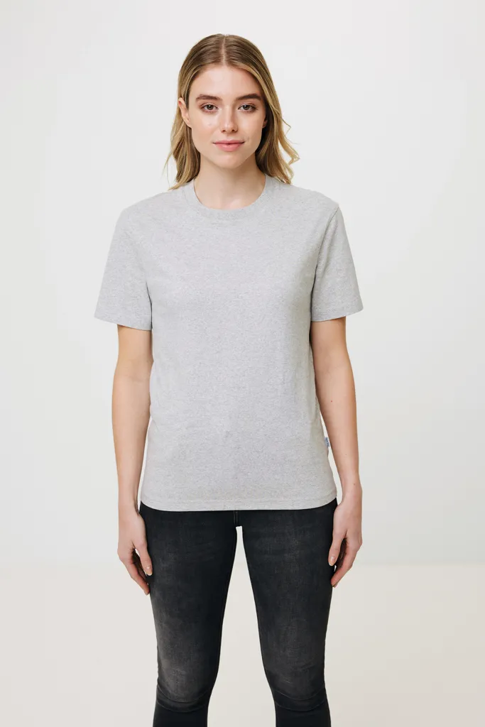 IQONIQ Manuel ungefärbtes T-Shirt aus recycelter Baumwolle, heather grey – Bild 9
