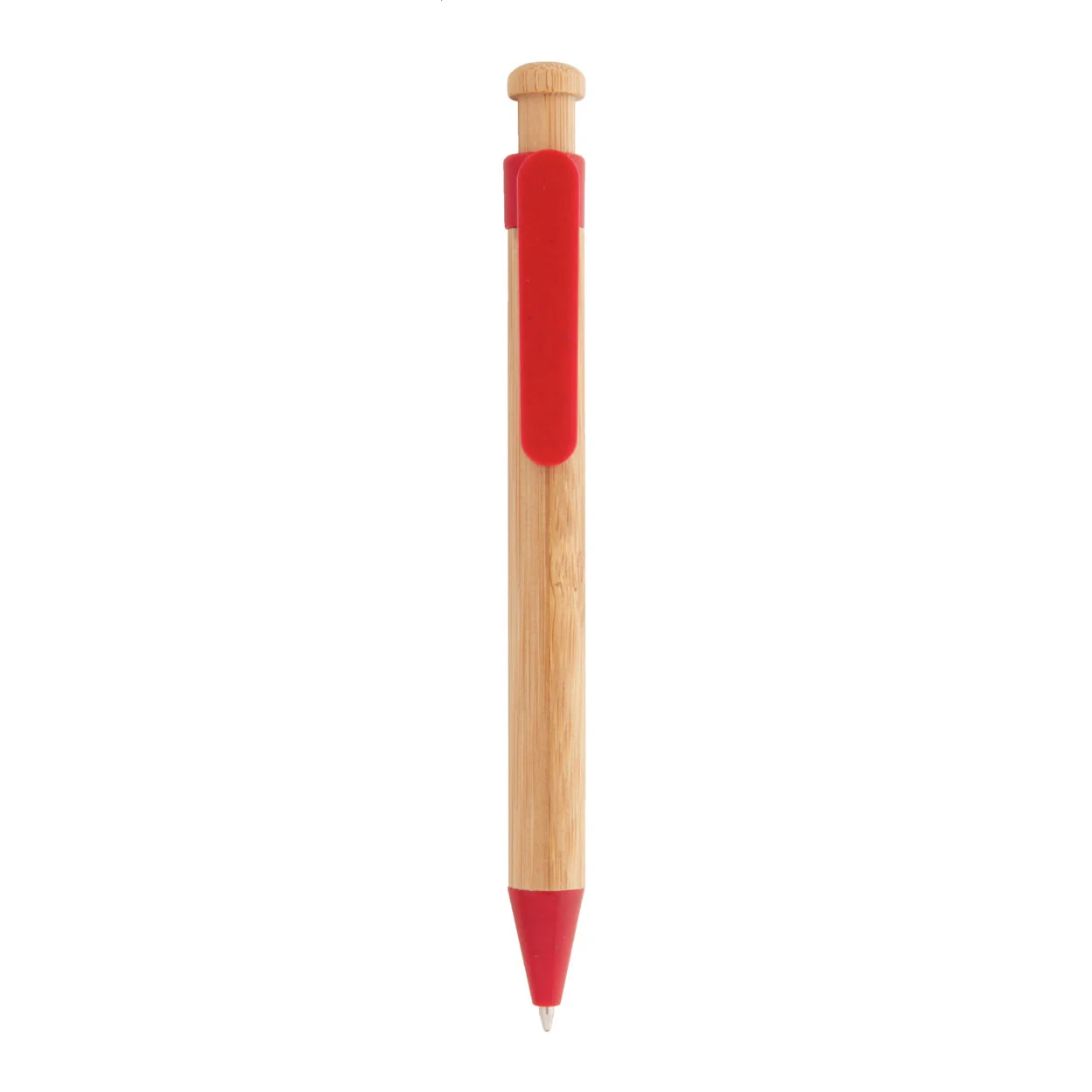 Kugelschreiber Looky, rot, natur – Bild 2
