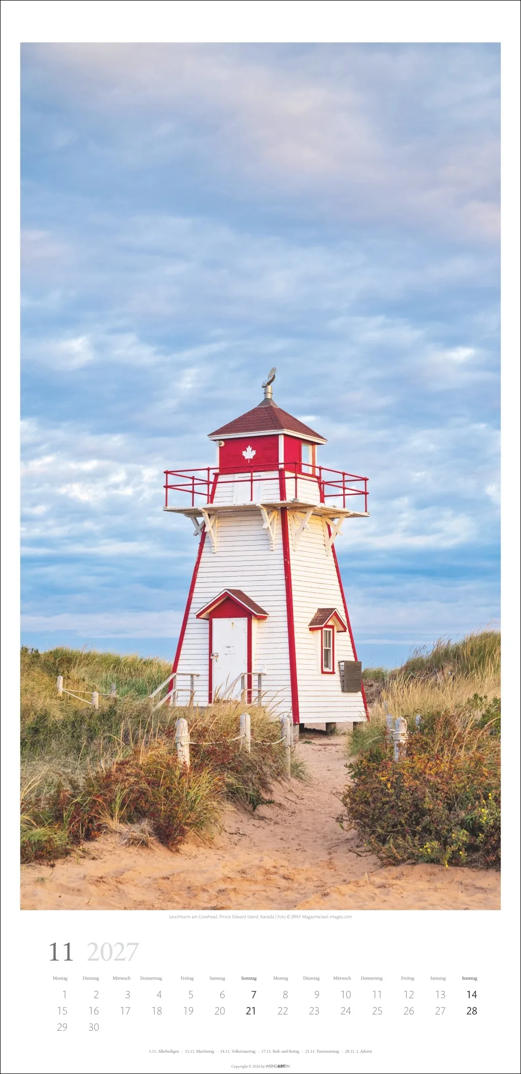 Leuchttürme Wandkalender 2027, 33 × 68 cm (B × H) – Bild 12