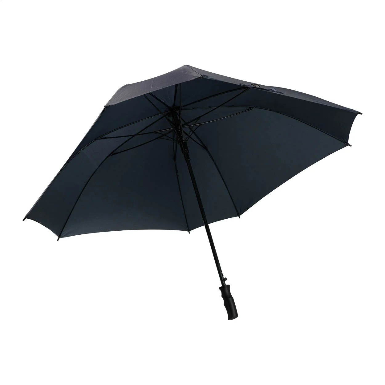 Quadratischer RPET Regenschrim Quadstorm, dunkelblau – Bild 3