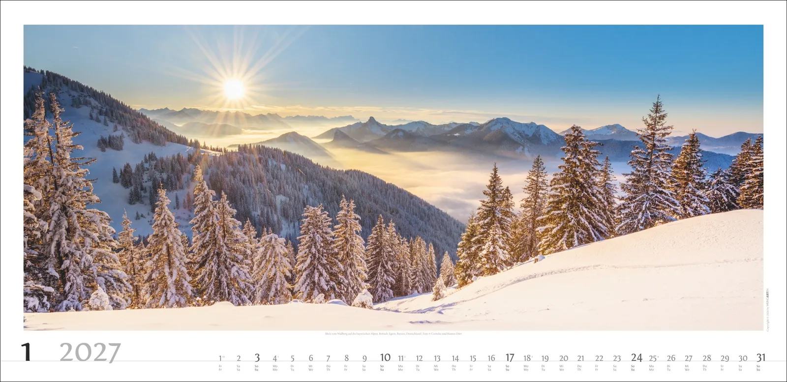 Alpenpanorama Wandkalender 2027 – Bild 2