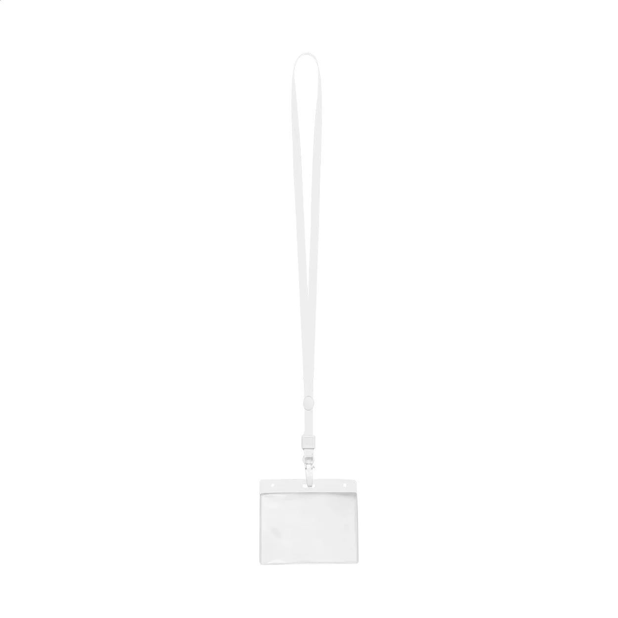 Ausweishülle Ballek mit Lanyard, weiß, transparent – Bild 2