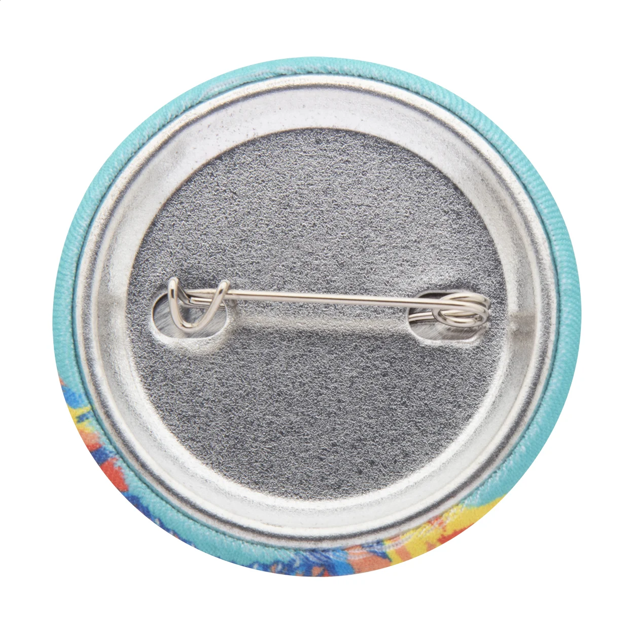 Button-Anstecker PinBadge RPET Mini, weiß, silber – Bild 4