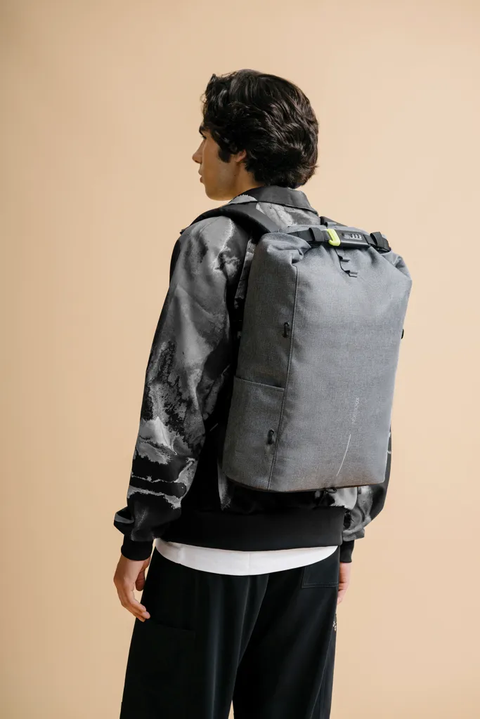 Urban Lite Anti-Diebstahl-Rucksack, grau – Bild 2