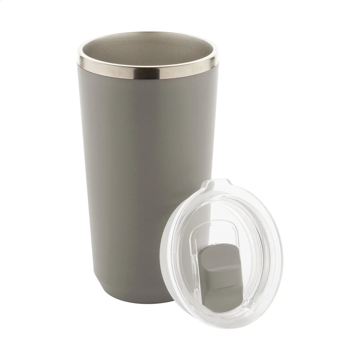 Thermobecher Lungogo, grau – Bild 2