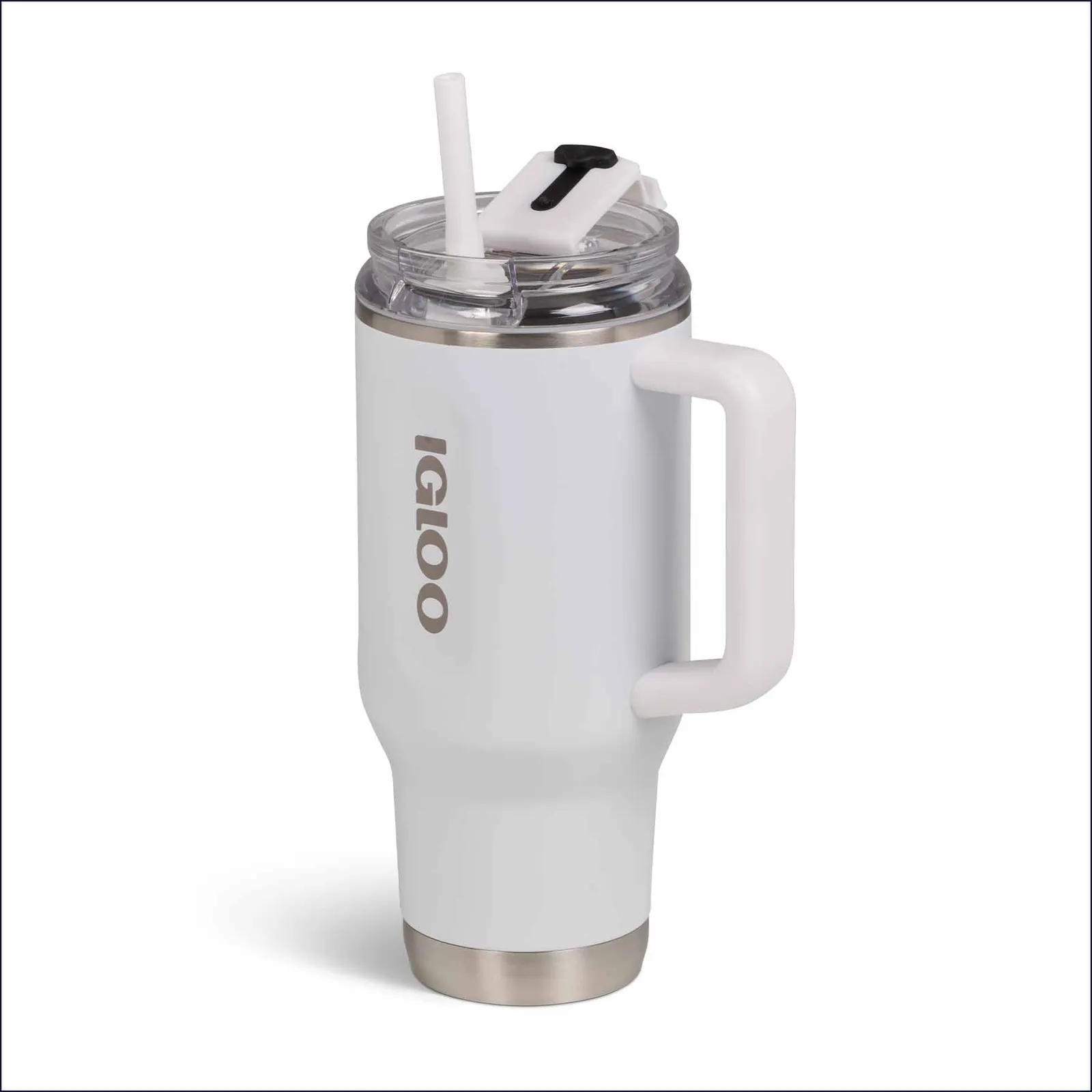 Igloo Flip n Sip Reisebecher, Weiß – Bild 10