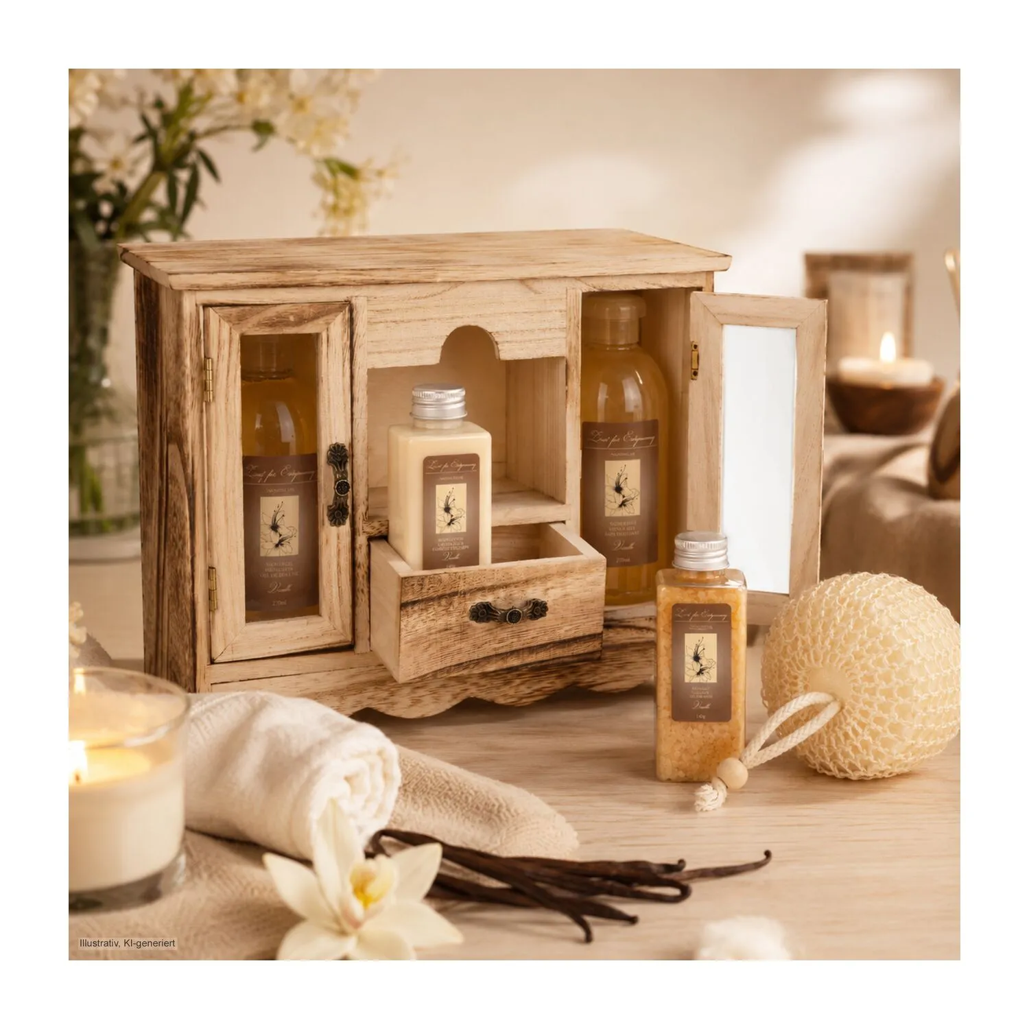 Wellness-Geschenkset: Beauty Care, braun – Bild 3