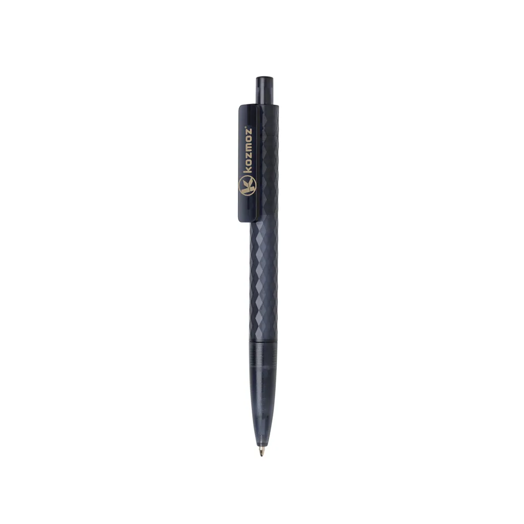 X3 Frosted-Pen aus GRS recyceltem PC, navy blau – Bild 4