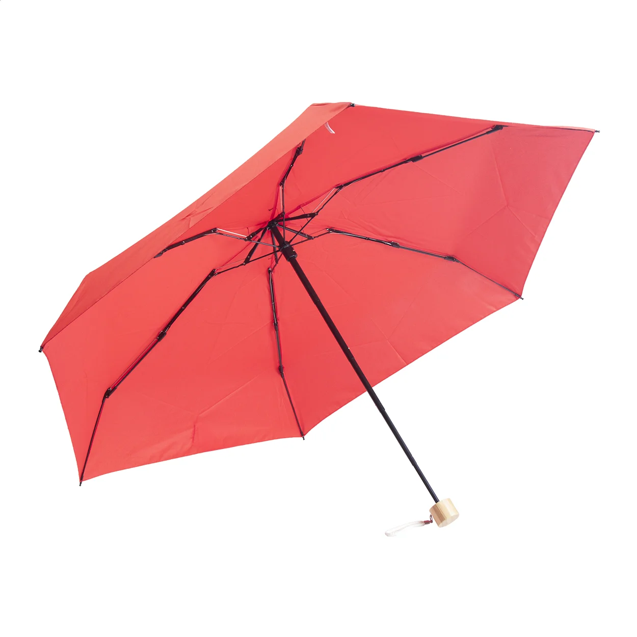 RPET Mini-Regenschirm Miniboo, rot – Bild 3
