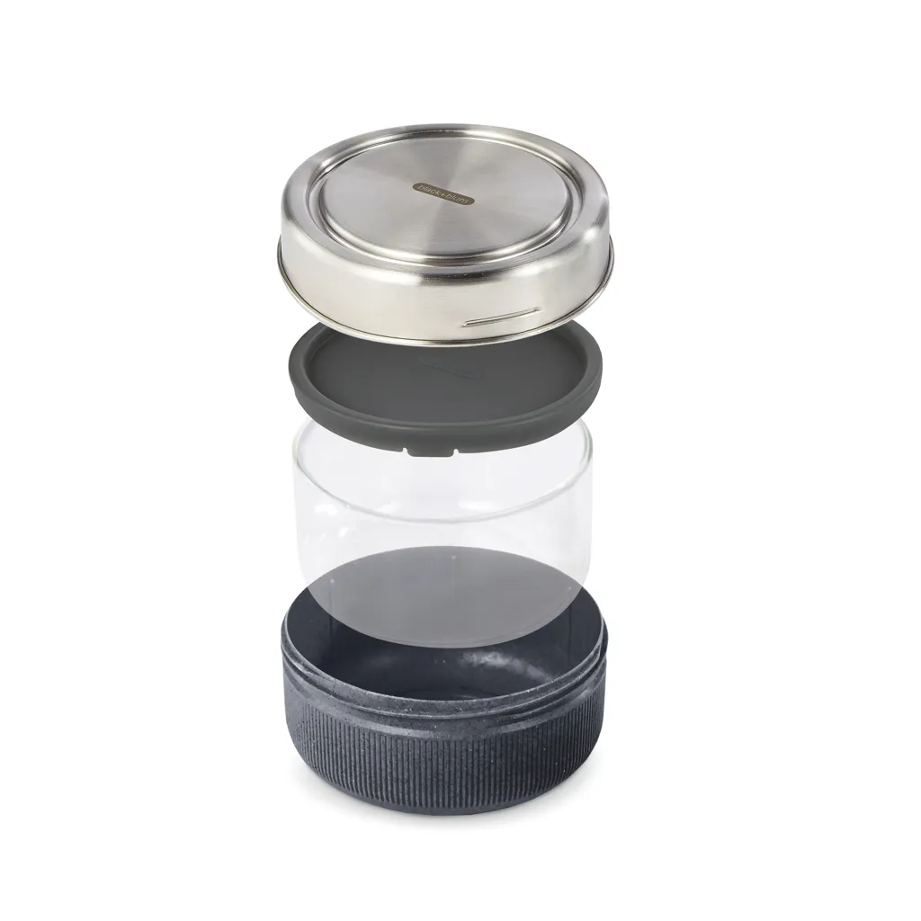Black+Blum Glass Lunch Bowl 750ml, silber – Bild 3