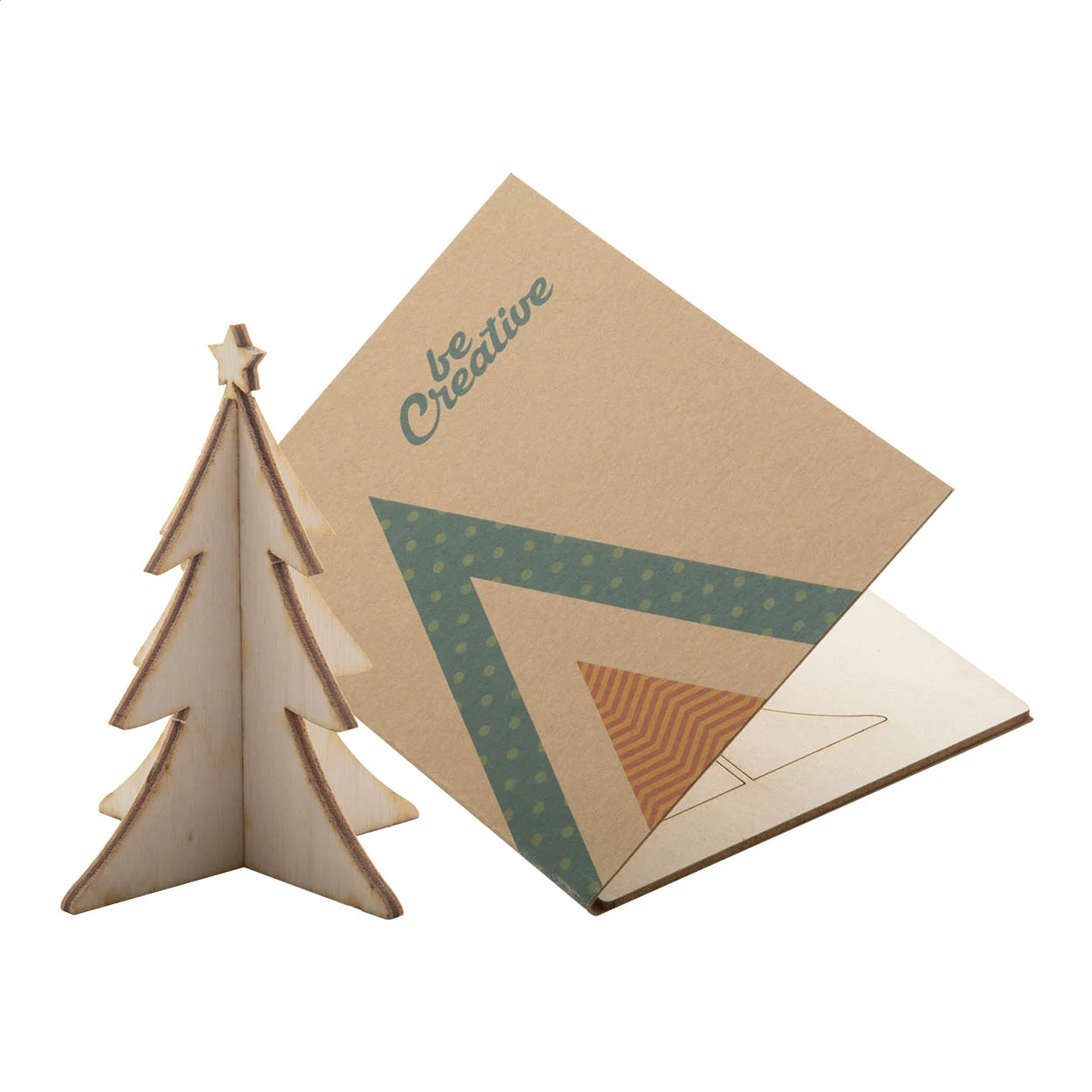 Weihnachtskarte Creax Kraft, Tannenbaum