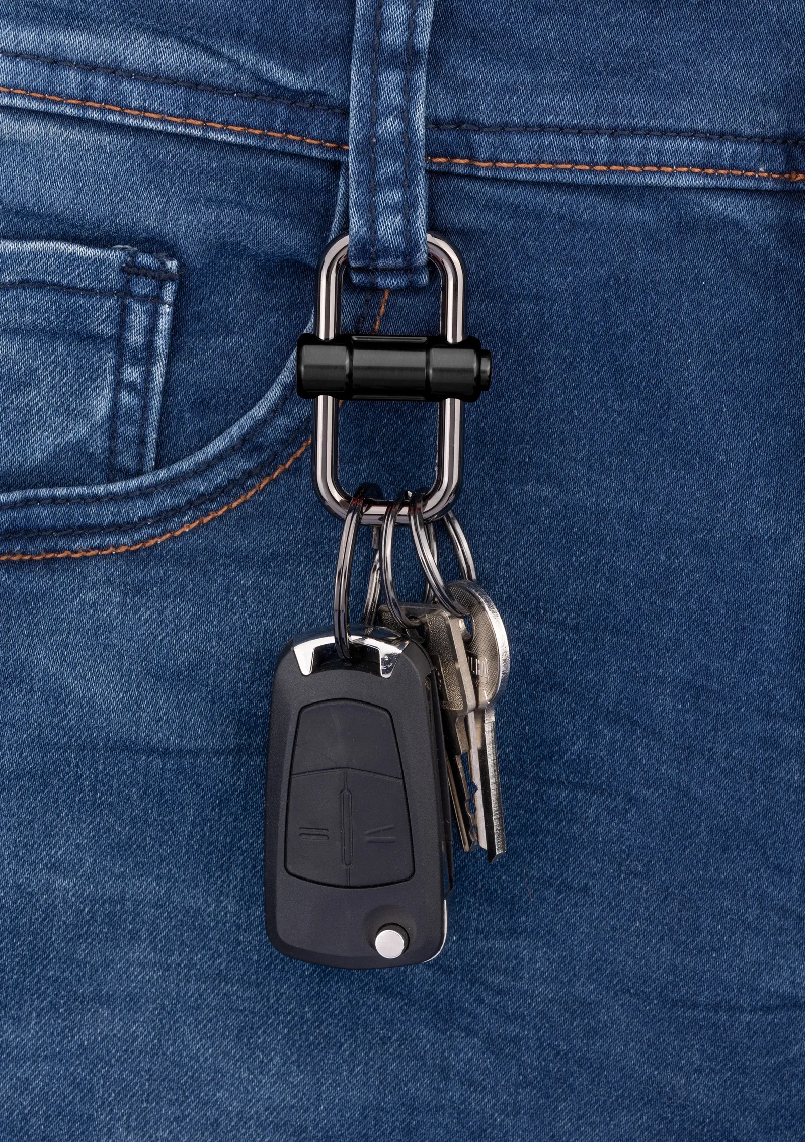 Schlüsselanhänger 2-WAY KEY gunmetal/schwarz, gunmetal/schwarz – Bild 4