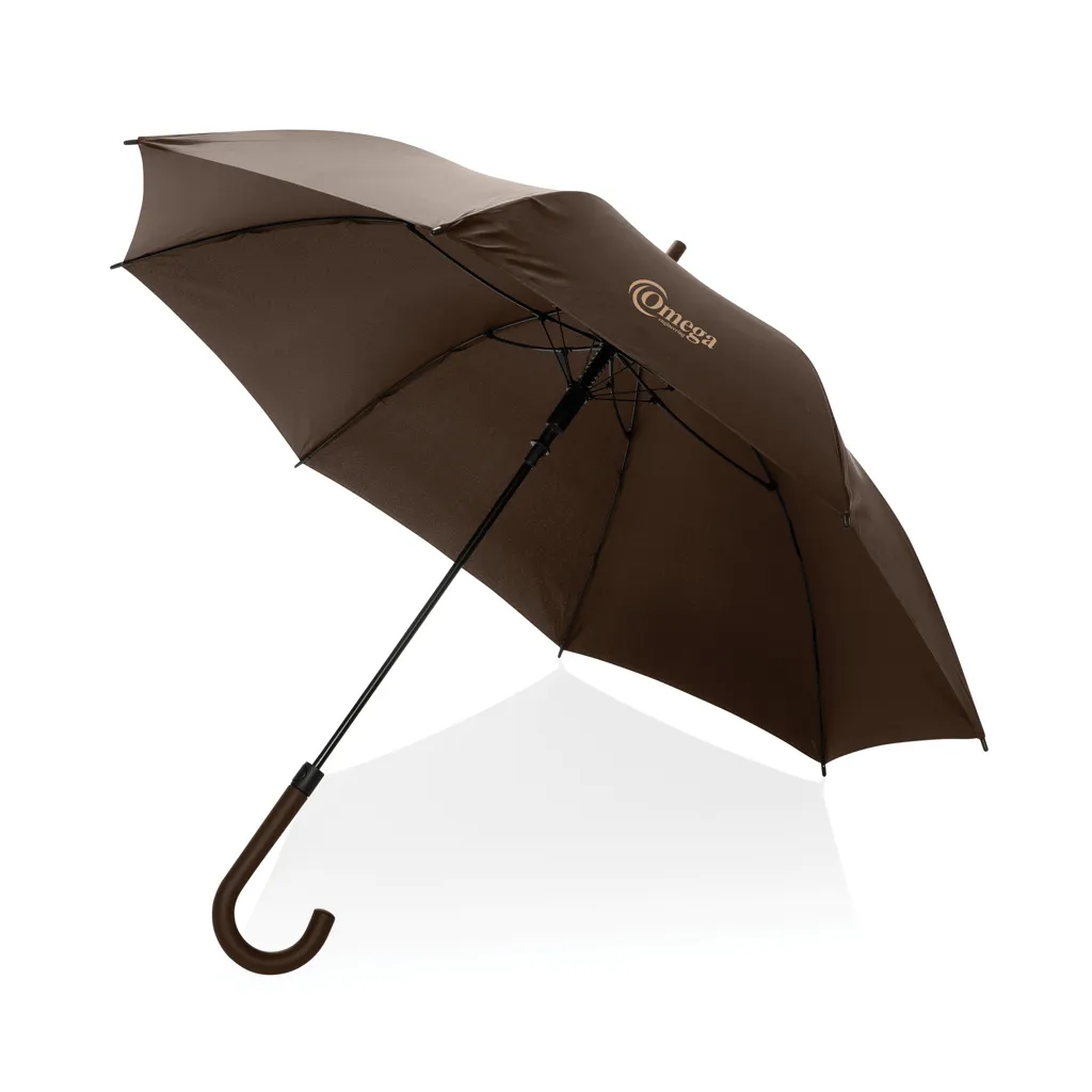 KENTO URBAN 23'' AWARE™ RPET 190T Automatik-Regenschirm, braun – Bild 5