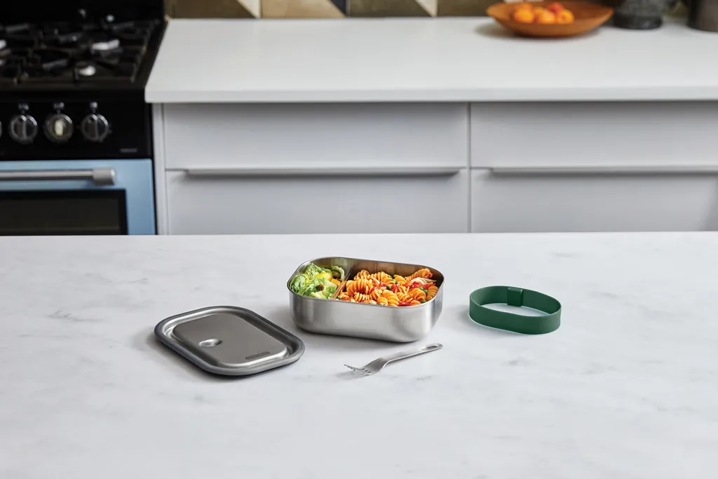 Black+Blum Stainless Steel Lunch Box groß, Olivgrün – Bild 8