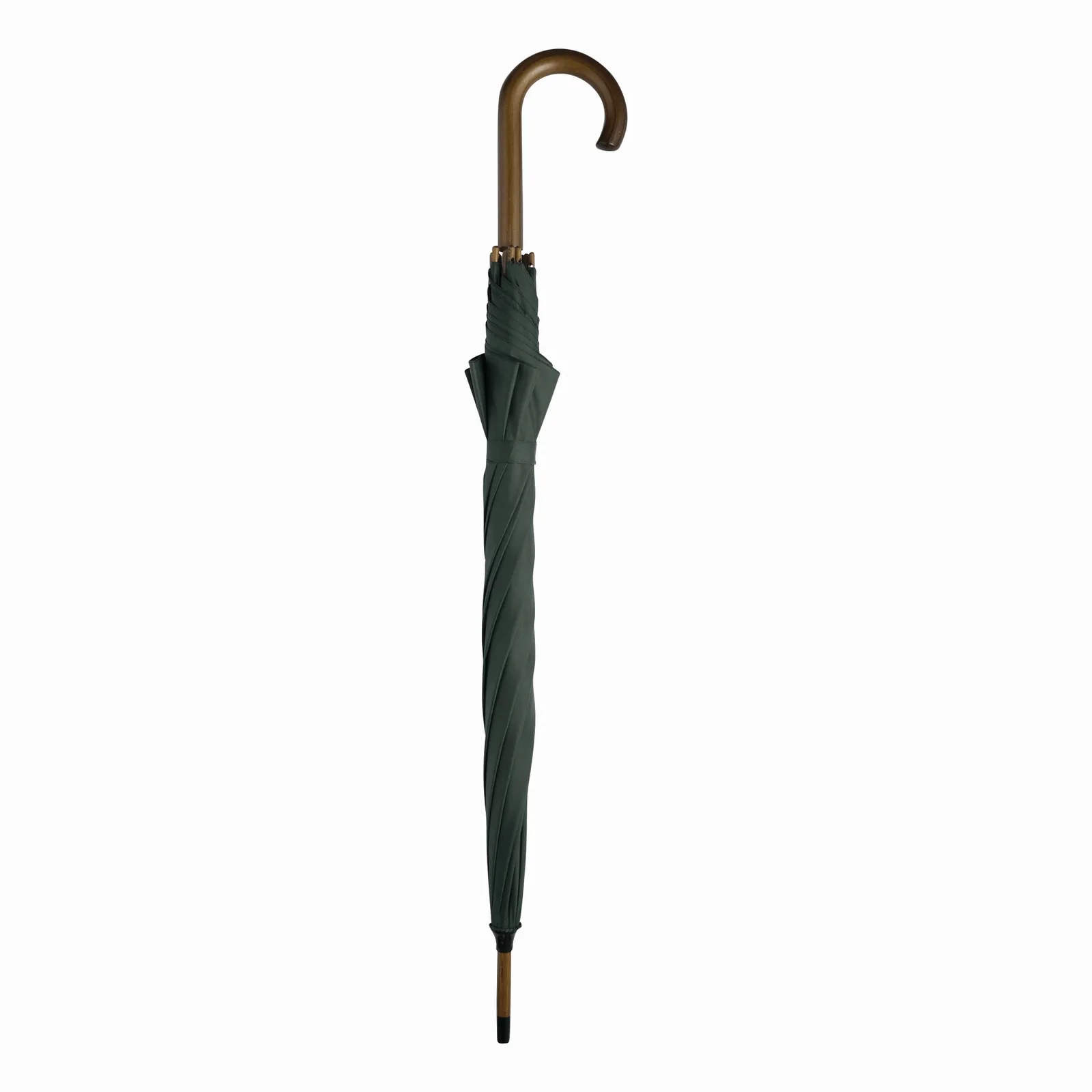 BOOGIE Umbrella, Automatik-Holzstockschirm, dunkelgrün – Bild 3
