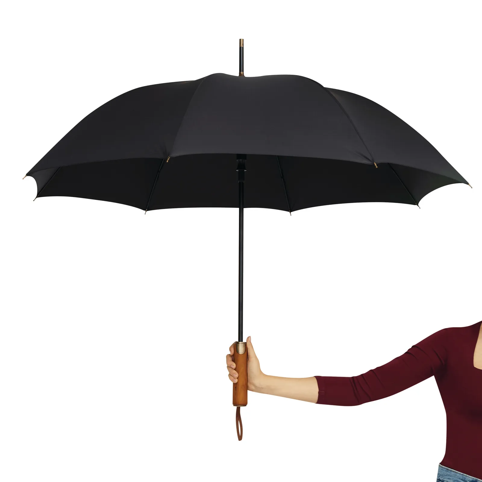 POLKA Umbrella, Automatik-Stockschirm, schwarz – Bild 11