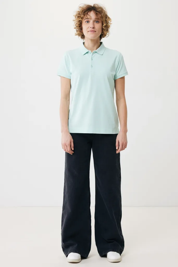 IQONIQ Yosemite Damen Piqué-Poloshirt aus rec. Baumwolle, crushed mint – Bild 5