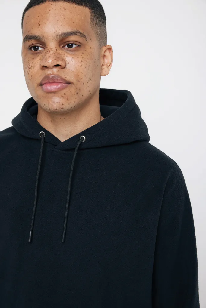 IQONIQ Trivor Mikrofleece-Kapuzen-Pulli aus recyc. Polyester, schwarz – Bild 7