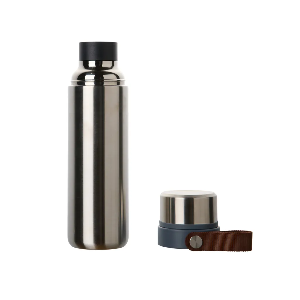VINGA Tono RCS Thermoskanne mit zwei Bechern, 750ml, Stahl – Bild 3