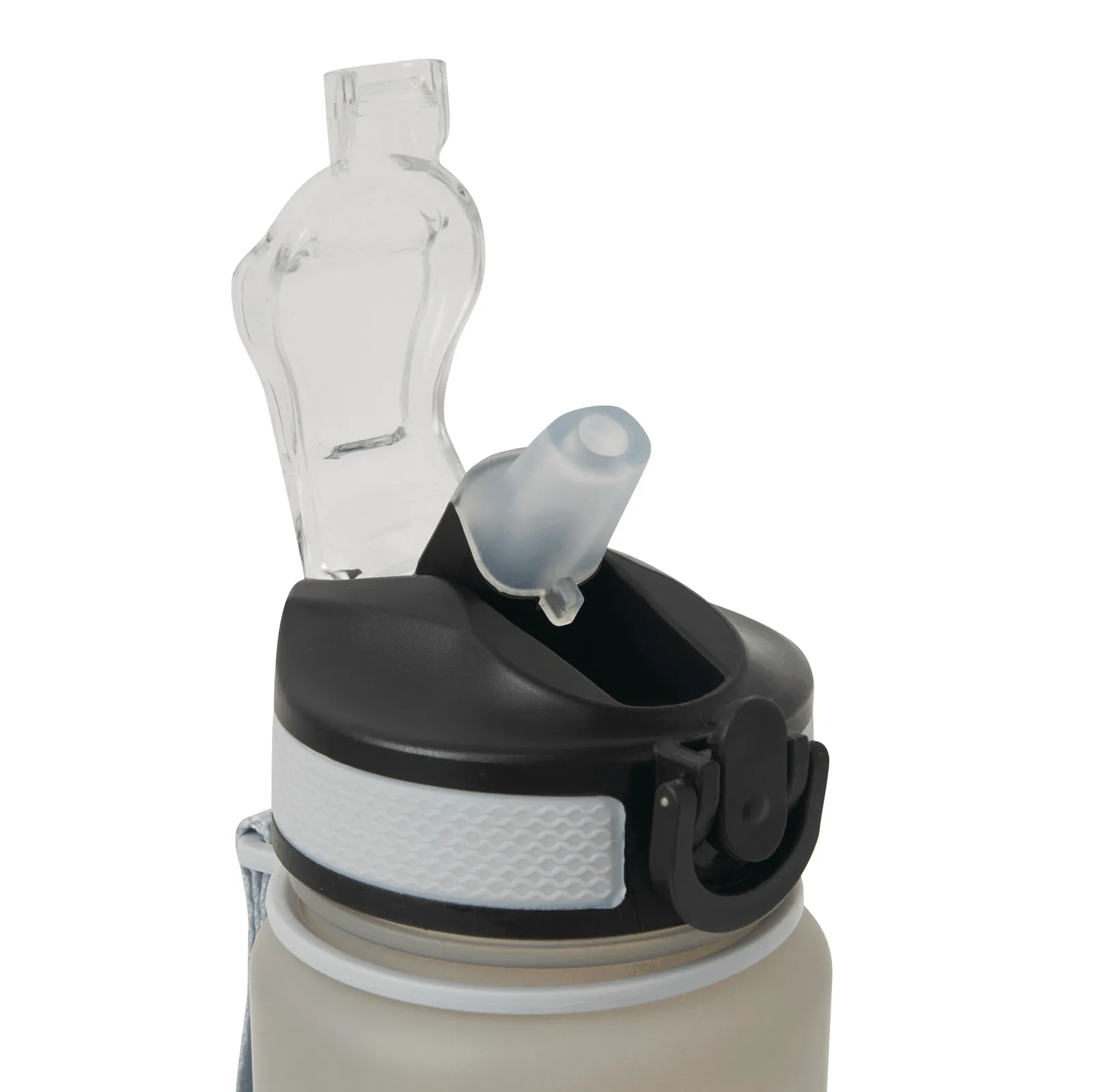 HYDRO LEVEL - Sport-Trinkflasche, grau, schwarz – Bild 7