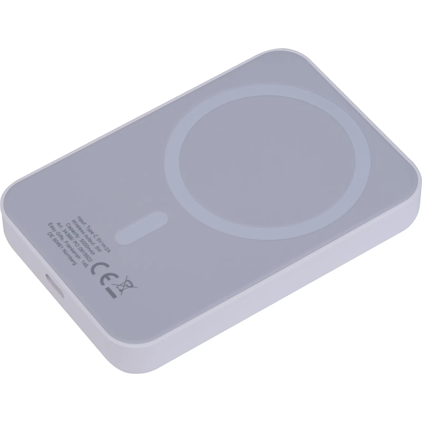 Wireless Powerbank 5.000 mAh Wels, weiss – Bild 2