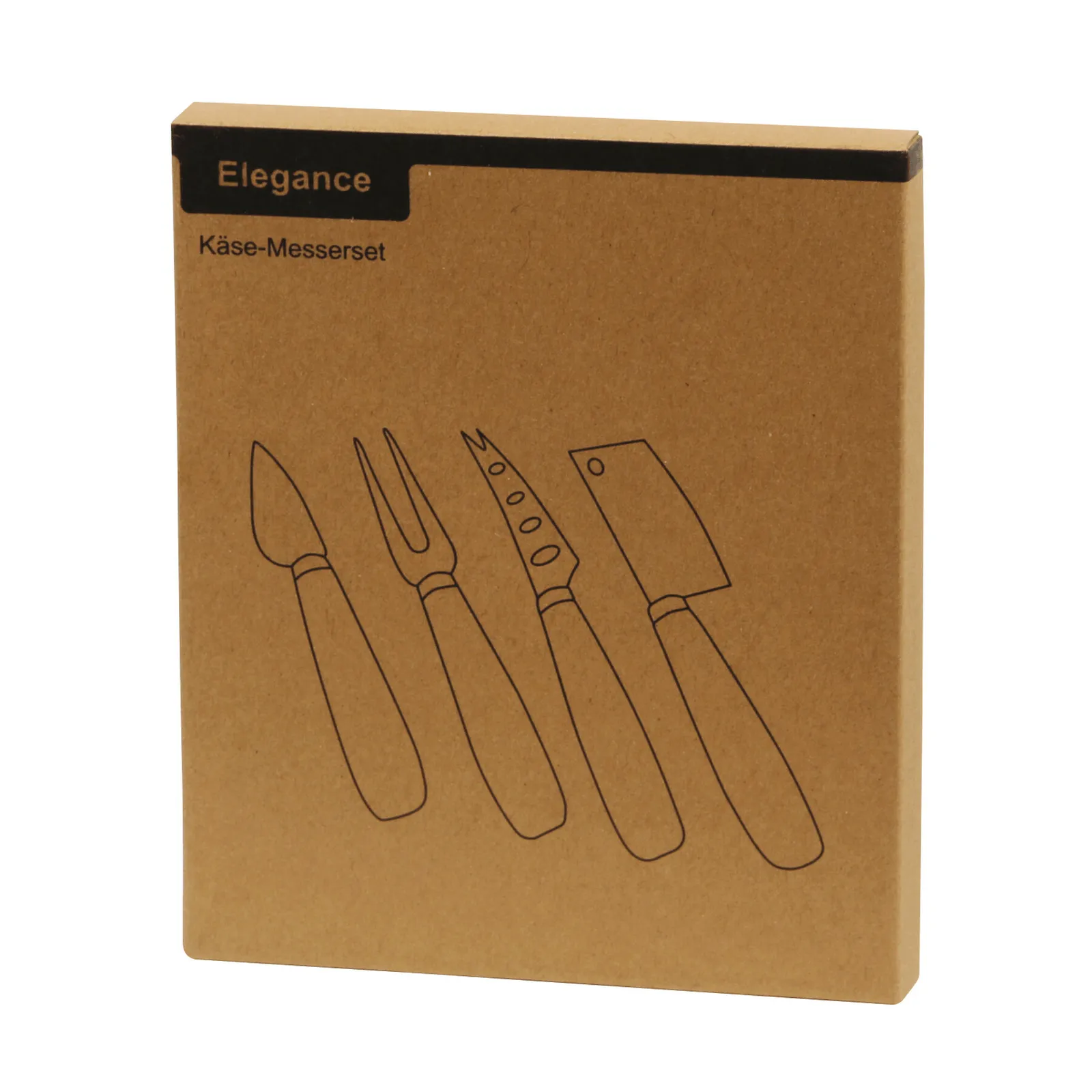 ELEGANCE - Käseset braun, silber, braun, silber – Bild 4