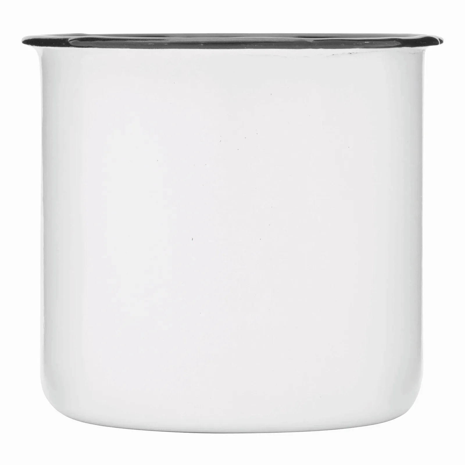 RETRO CUP - Emaille Becher, weiß – Bild 3