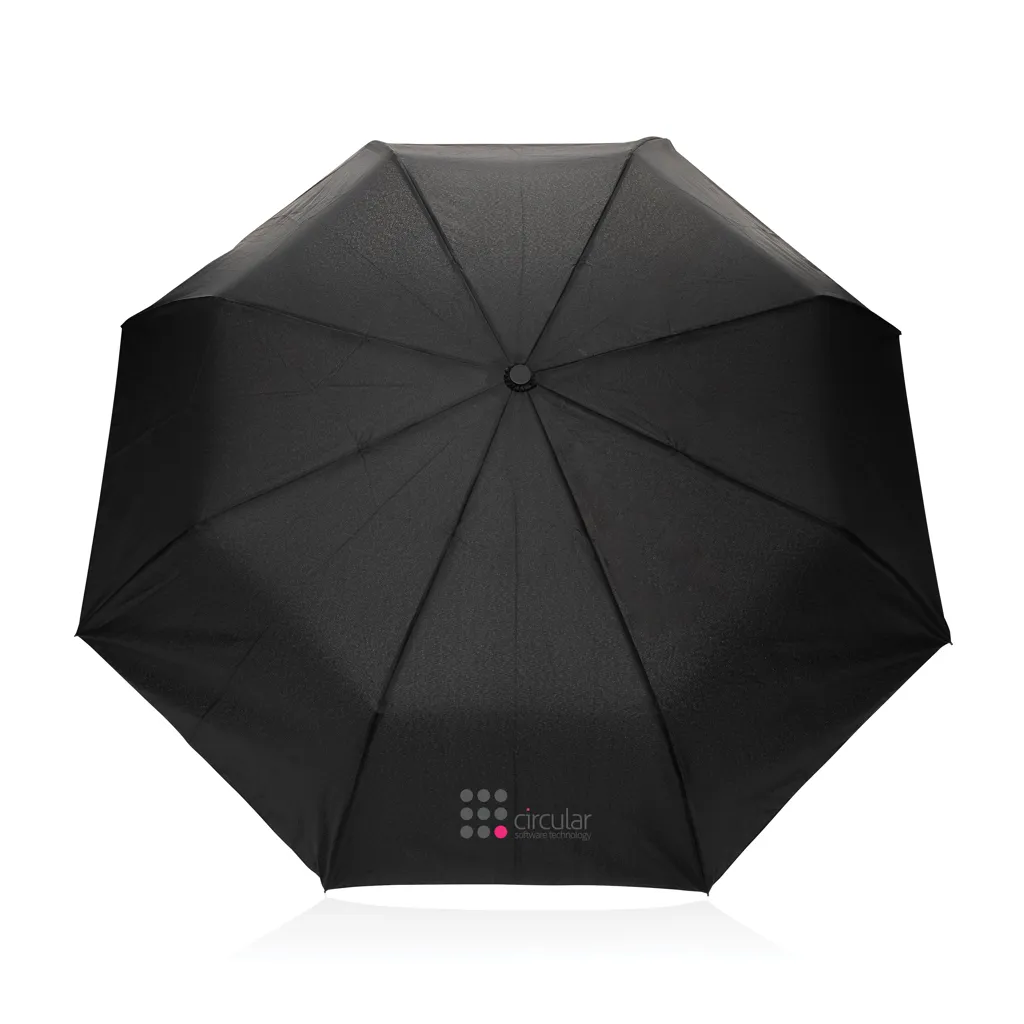 Kaycey 21“ Auto-Open Mini-Regenschirm aus AWARE™ rPET, schwarz – Bild 5