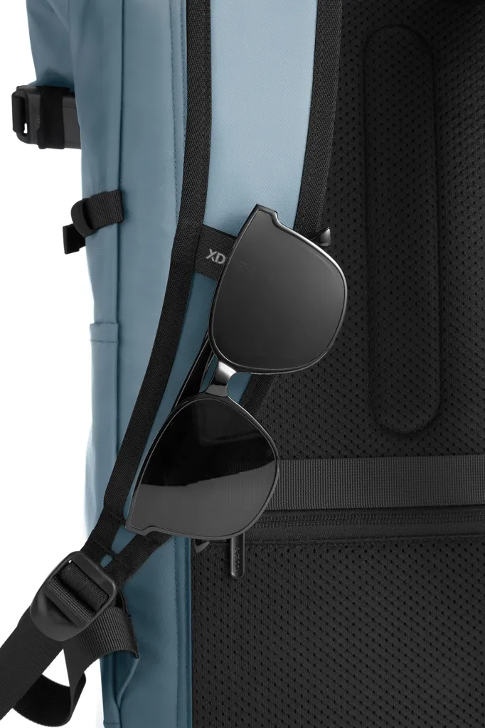 Urban wasserabweisender Anti-Diebstahl Rucksack, blau – Bild 21
