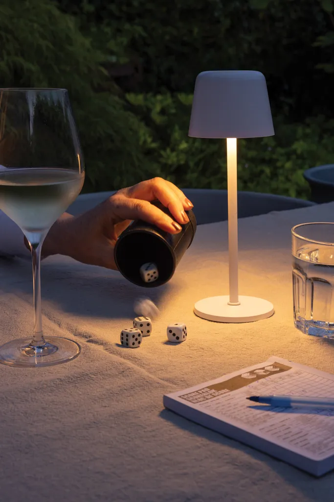 Zenic USB Tischleuchte aus RCS recyceltem Kunststoff, weiß – Bild 7