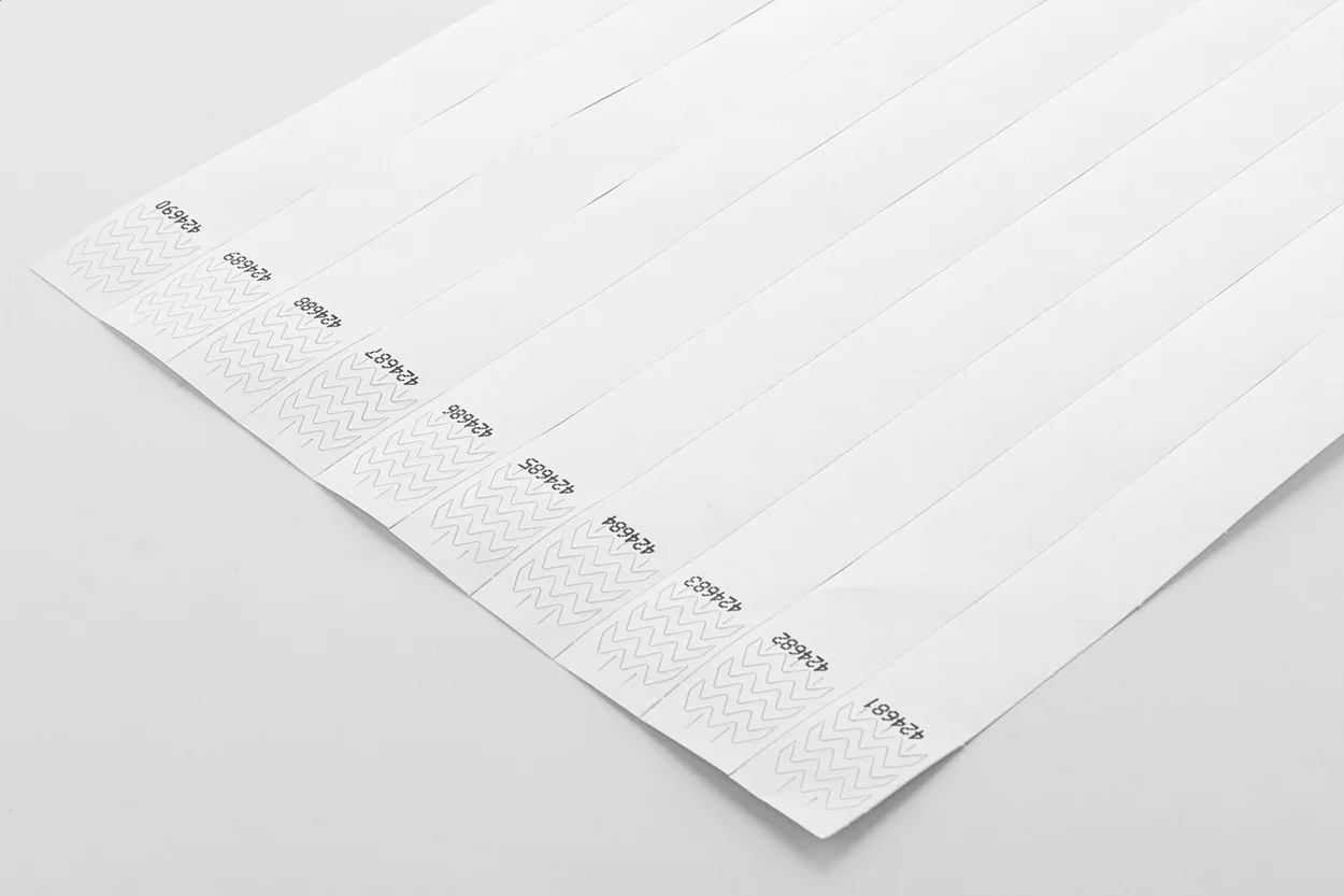 Einlassbänder (10 Stk.) Wristvek, weiß – Bild 4