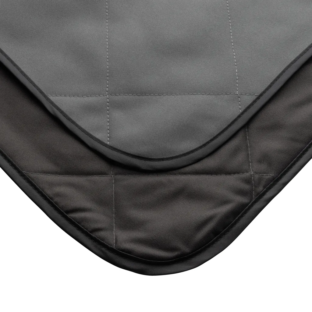 Impact Aware™ RPET faltbare, gesteppte Picknickdecke, anthrazit – Bild 3