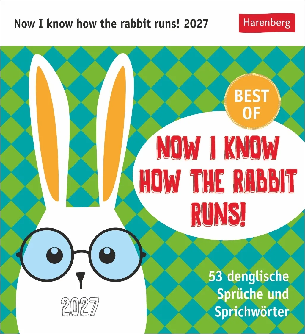 Now I know how the rabbit runs Postkartenkalender 2027