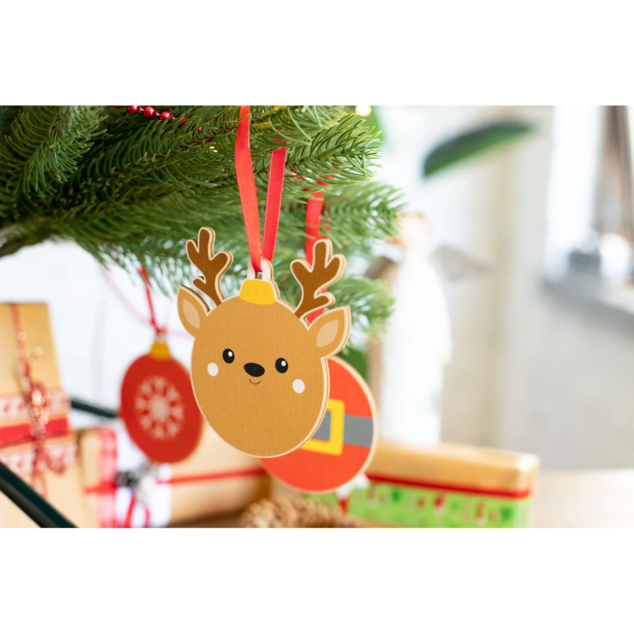 Weihnachtsbaumschmuck Skaland, Snowman, braun – Bild 5