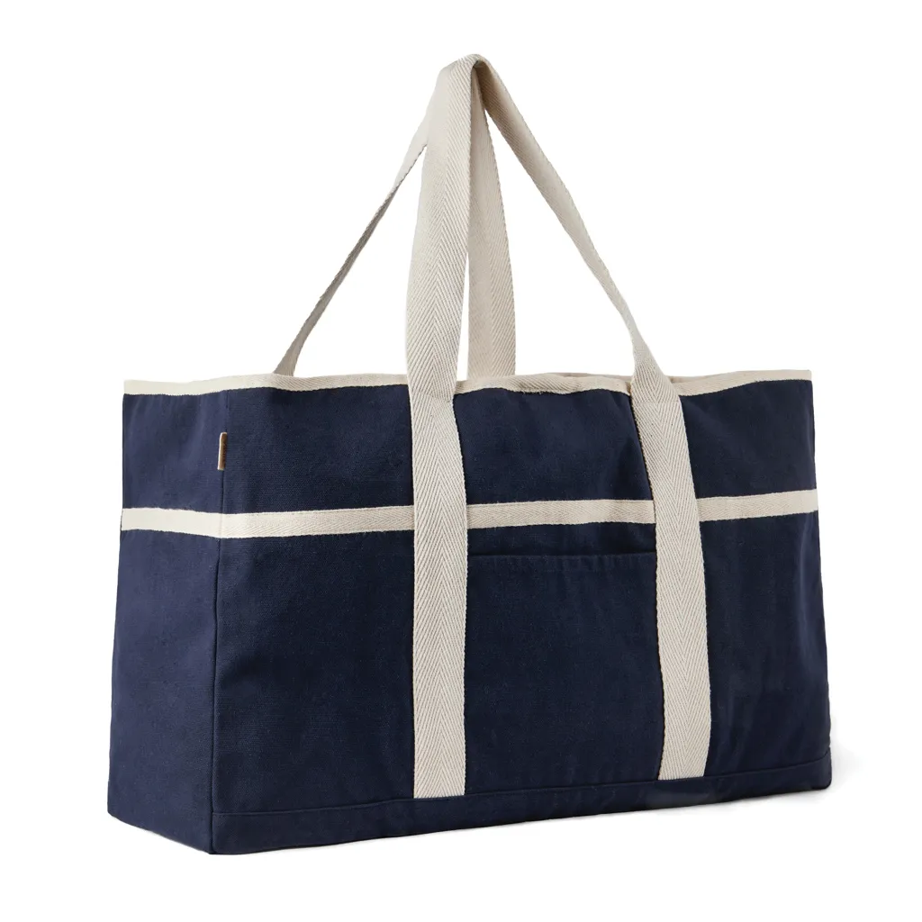 VINGA Volonne AWARE™ Strandtasche aus recyceltem Canvas, blau – Bild 3