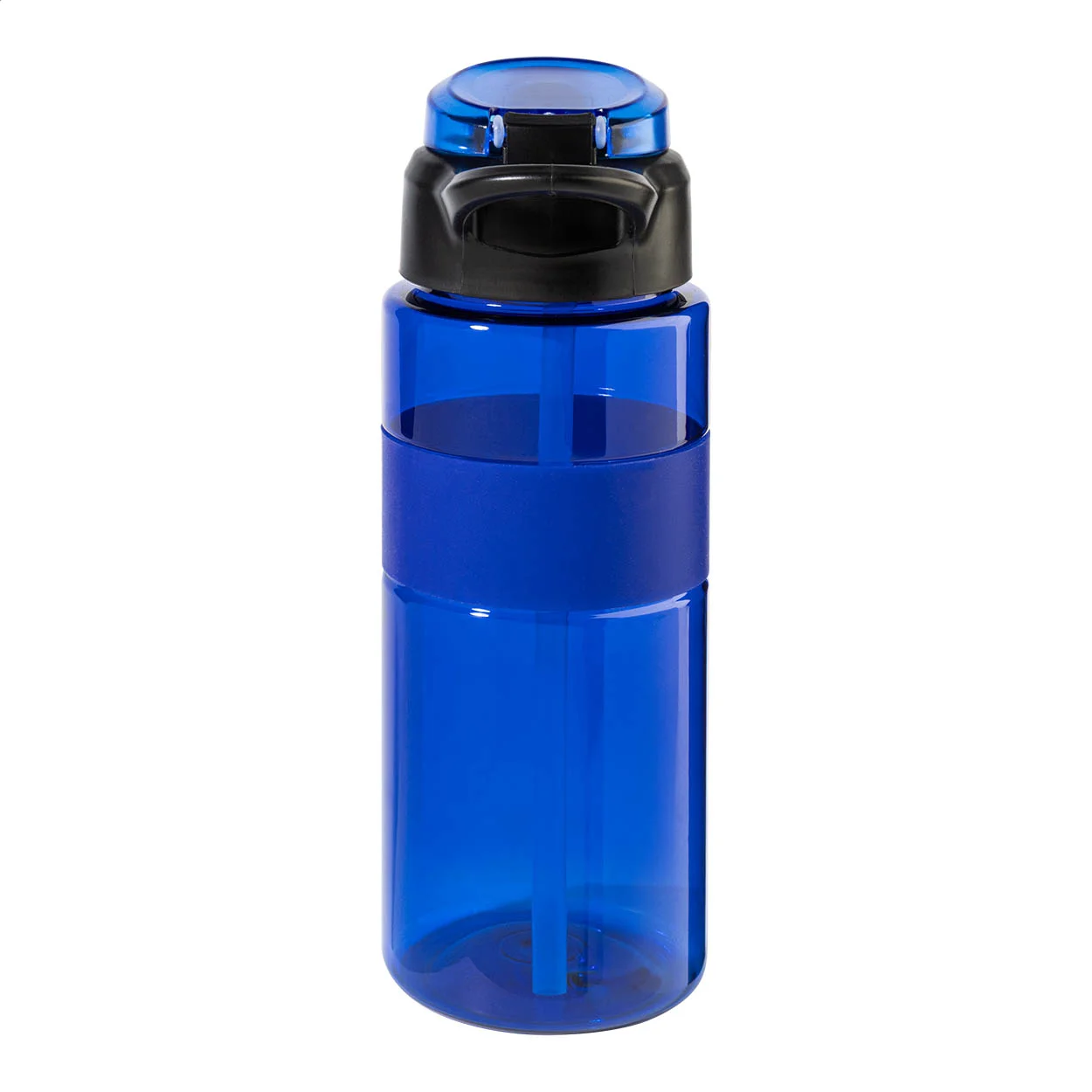 RPET Trinkflasche Fitgrip, blau – Bild 3