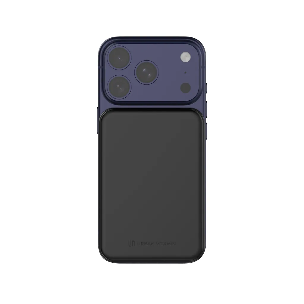 Urban Vitamin Pomona 5000mAh Qi2.2 25W magnetische Powerbank, schwarz – Bild 6