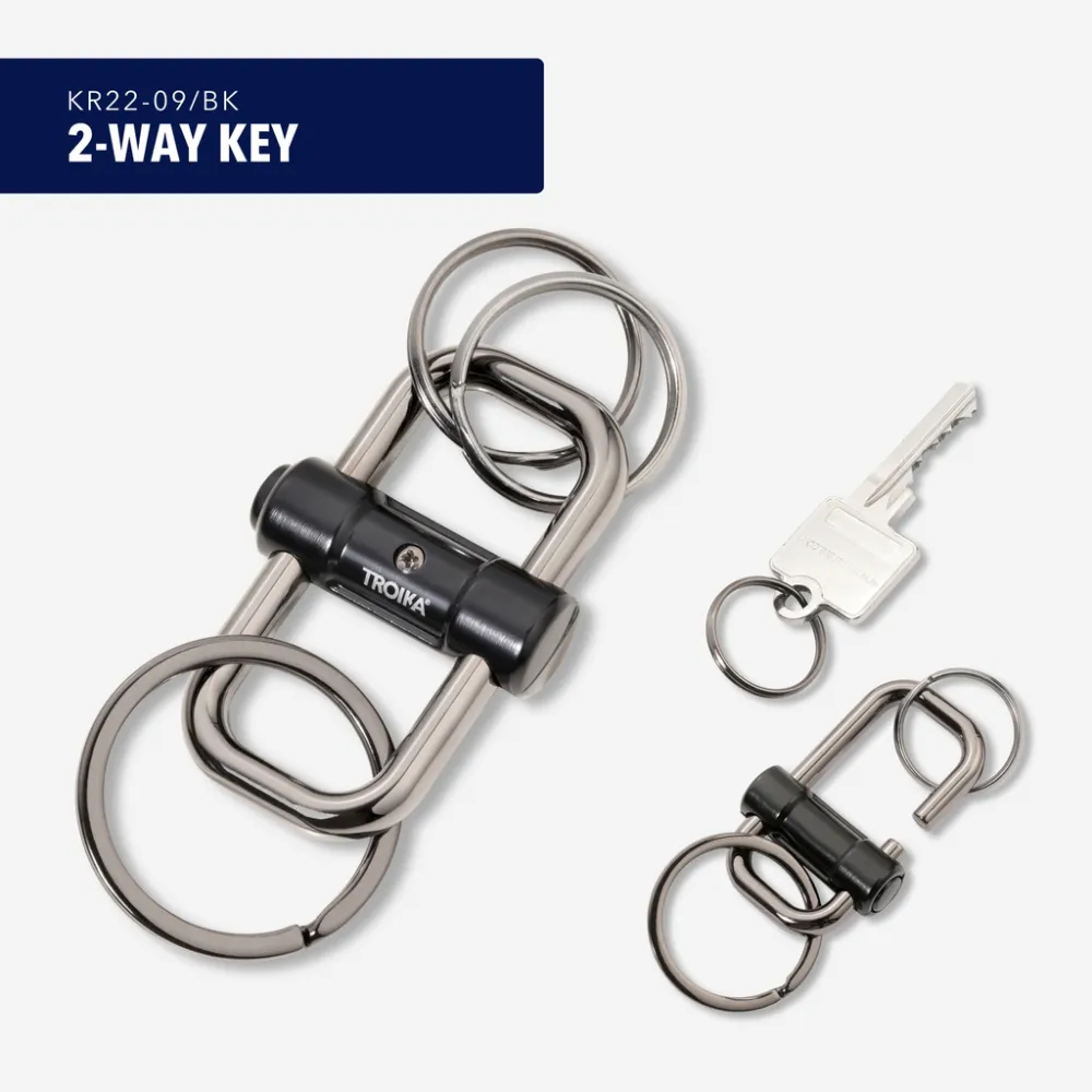 Schlüsselanhänger 2-WAY KEY gunmetal/schwarz, gunmetal/schwarz – Bild 8