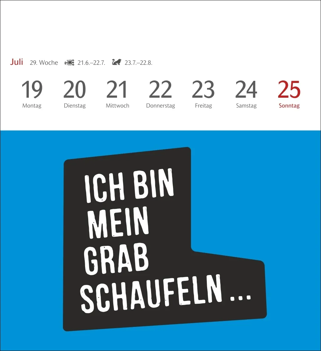 Typo-Sprüche-Kalender Postkartenkalender 2027 – Bild 11