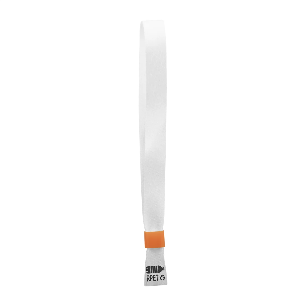 Individuelles Festival-Armband SuboWrist RPET, orange, weiß – Bild 2