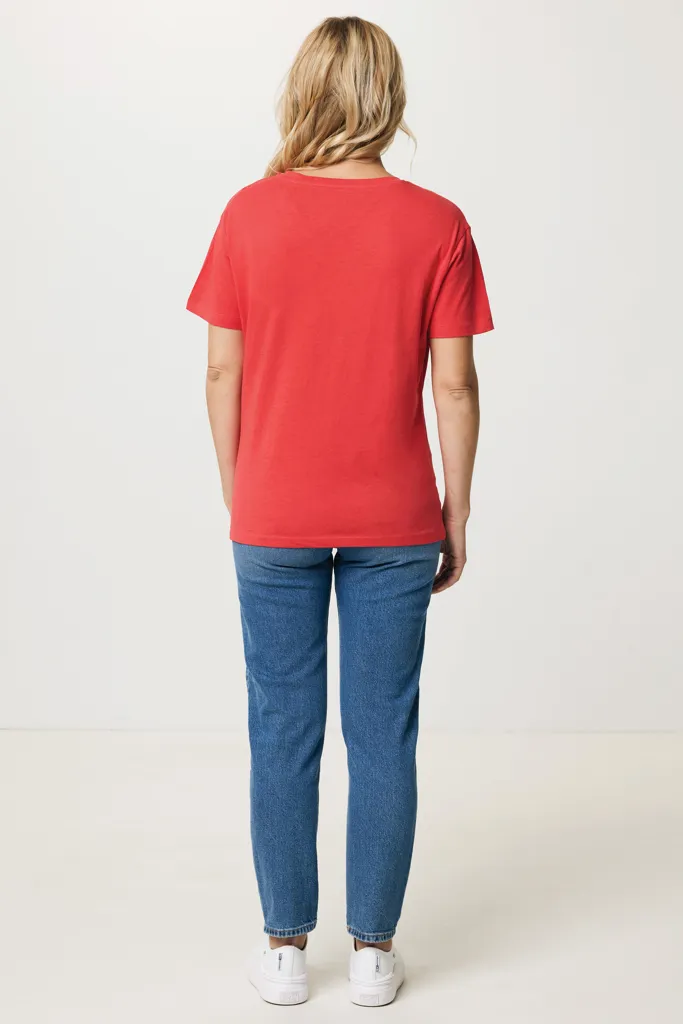IQONIQ Yala Damen T-Shirt aus recycelter Baumwolle, luscious red – Bild 7