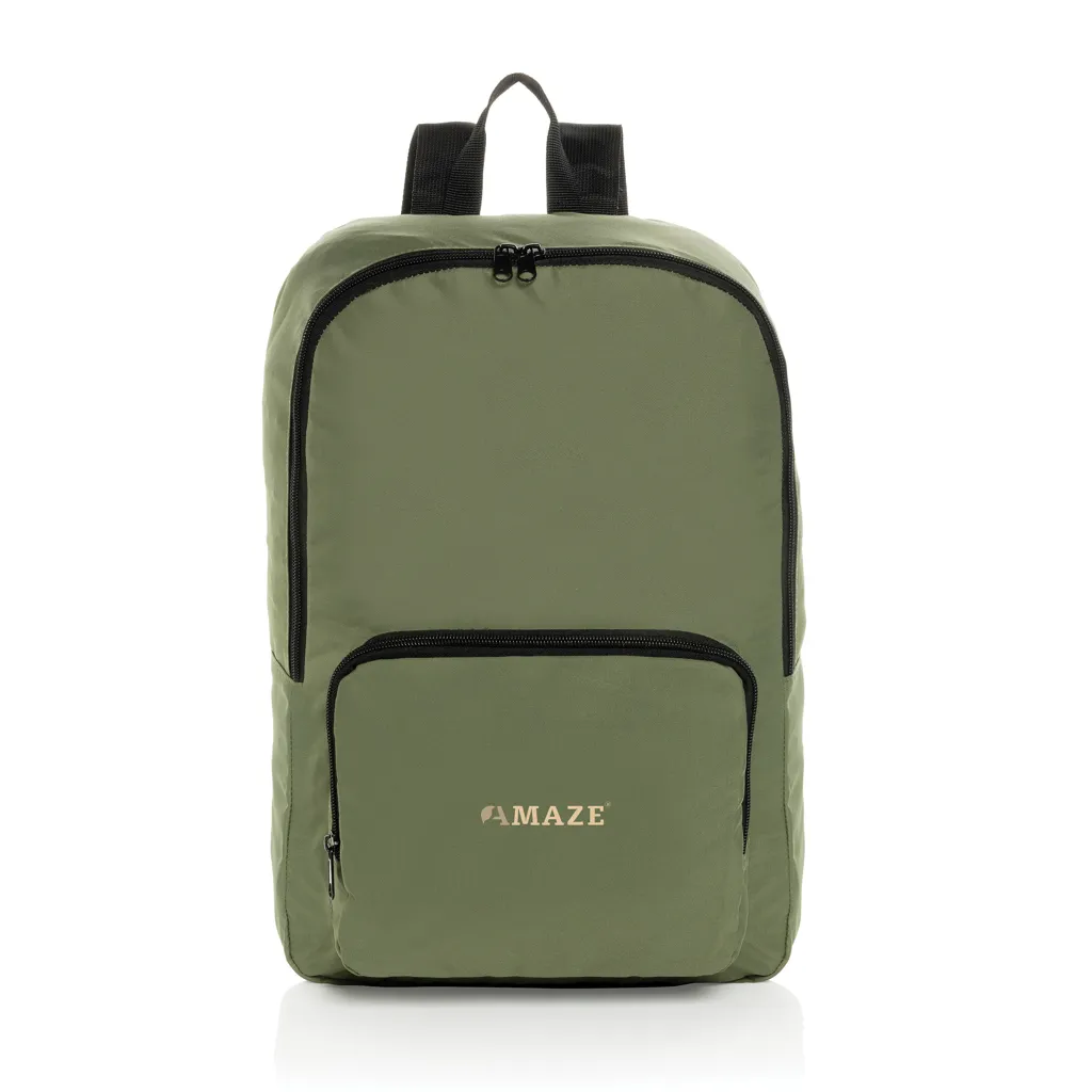 Dillon AWARE™ RPET faltbarer klassischer Rucksack, grün – Bild 8
