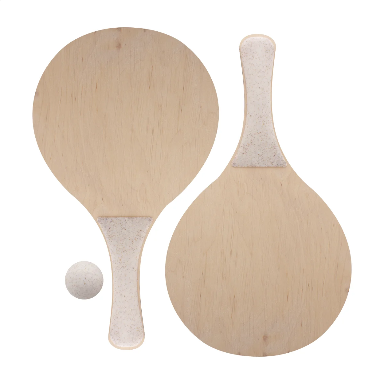 Individuelles Strandtennisset CreaShot, natur – Bild 3