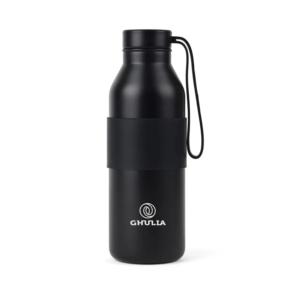 VINGA Niro RCS Stainless-Steel Sling Flasche 500ml, schwarz – Bild 5