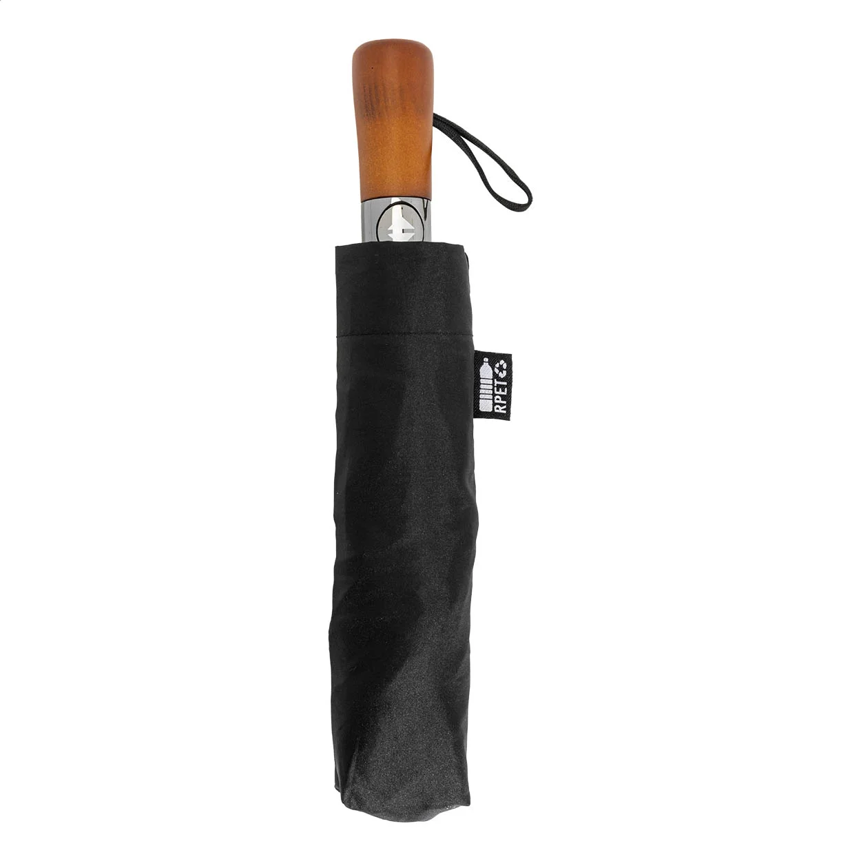 RPET-Regenschirm Superba, schwarz – Bild 3