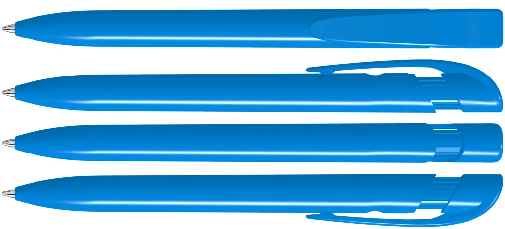 YES antibacterial Druckkugelschreiber hellblau, hellblau – Bild 2