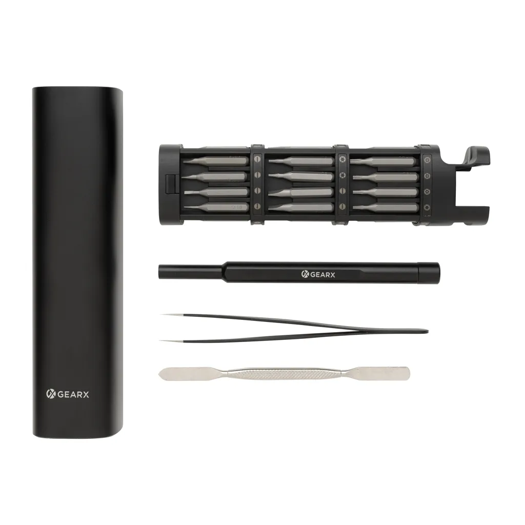 Gear X 46-tlg. Präzisions-Bit-Set aus RCS recyc. Aluminium, schwarz – Bild 7