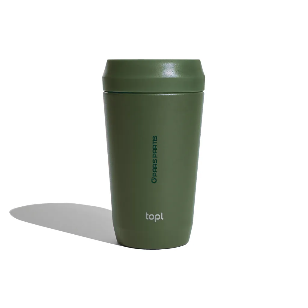 Topl-Trinkbecher aus rec. Stahl mit 360-Grad-Deckel 354ml, grün – Bild 5