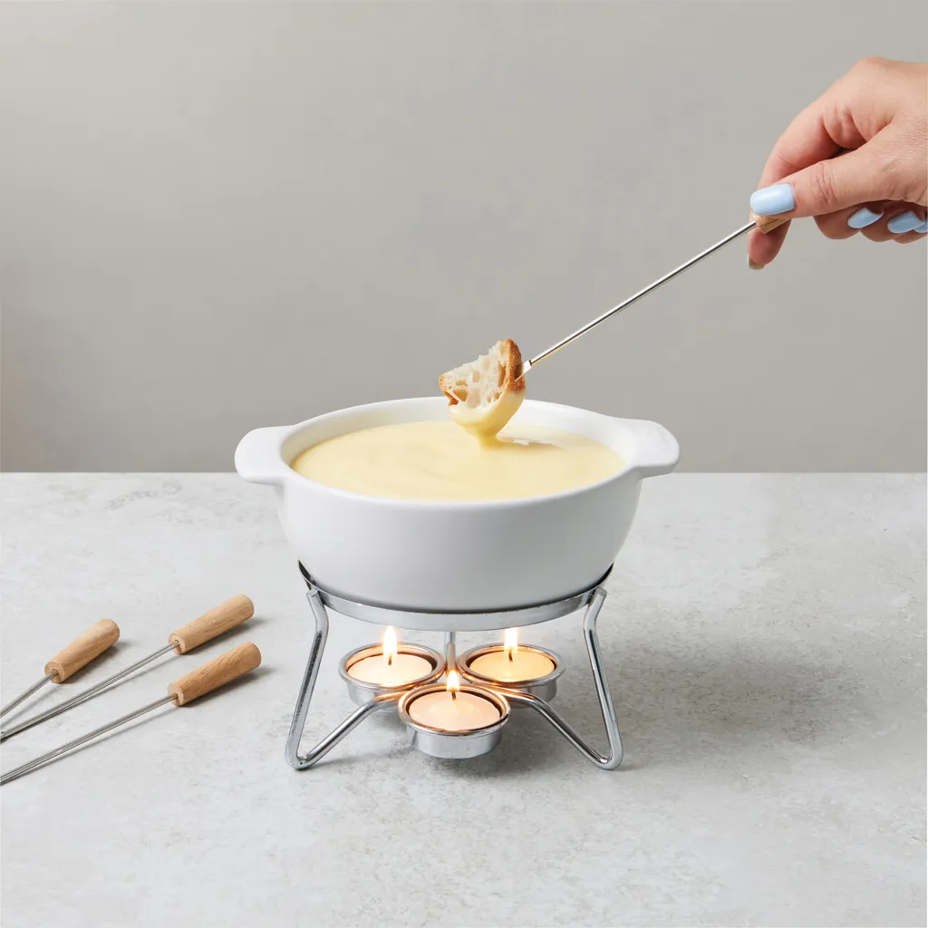 BOSKA Käse-Fondue Set Party - 750ml, weiß – Bild 6